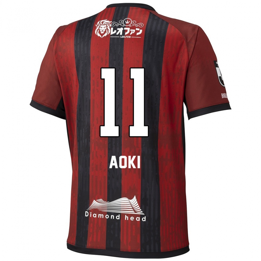 ילדים Ryota Aoki #11 כחול אדום ג'רזי ביתית 2025/26 חולצה קצרה