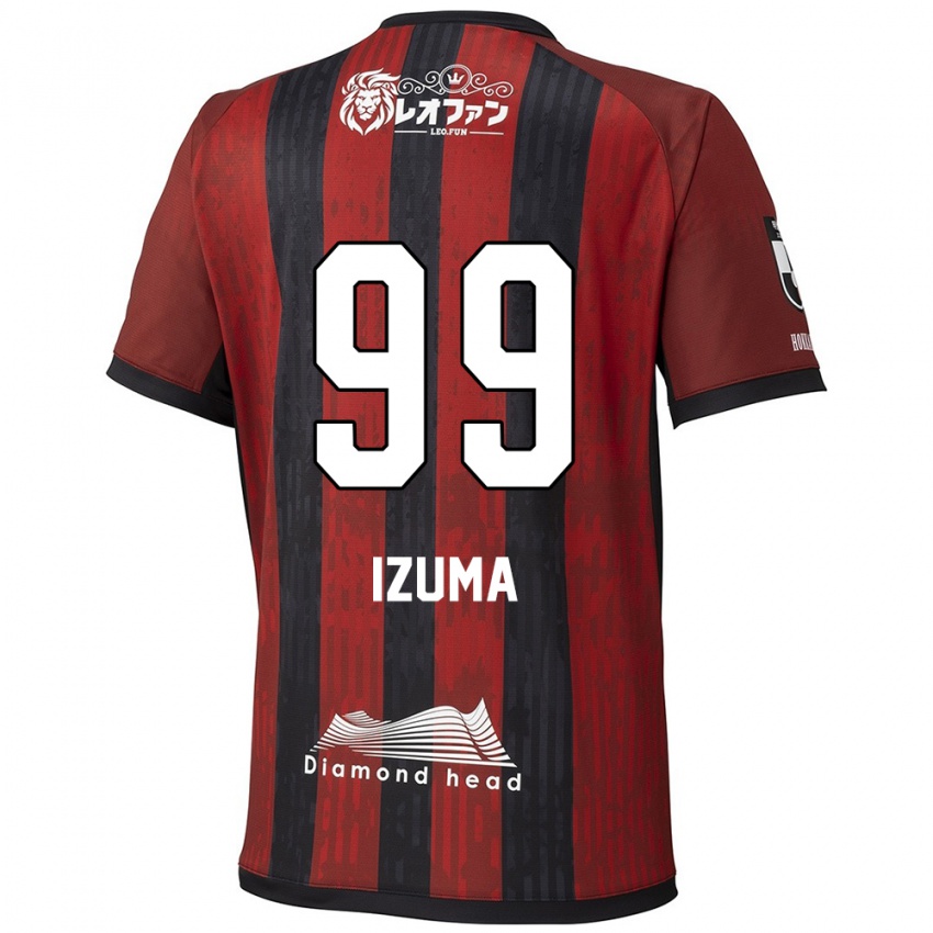 ילדים Shido Izuma #99 כחול אדום ג'רזי ביתית 2025/26 חולצה קצרה
