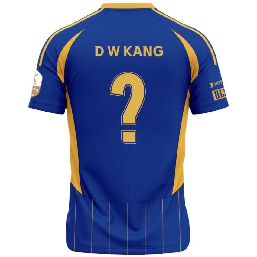 ילדים Dong-Woo Kang #0 לבן תכלת שמיים ג'רזי ביתית 2025/26 חולצה קצרה