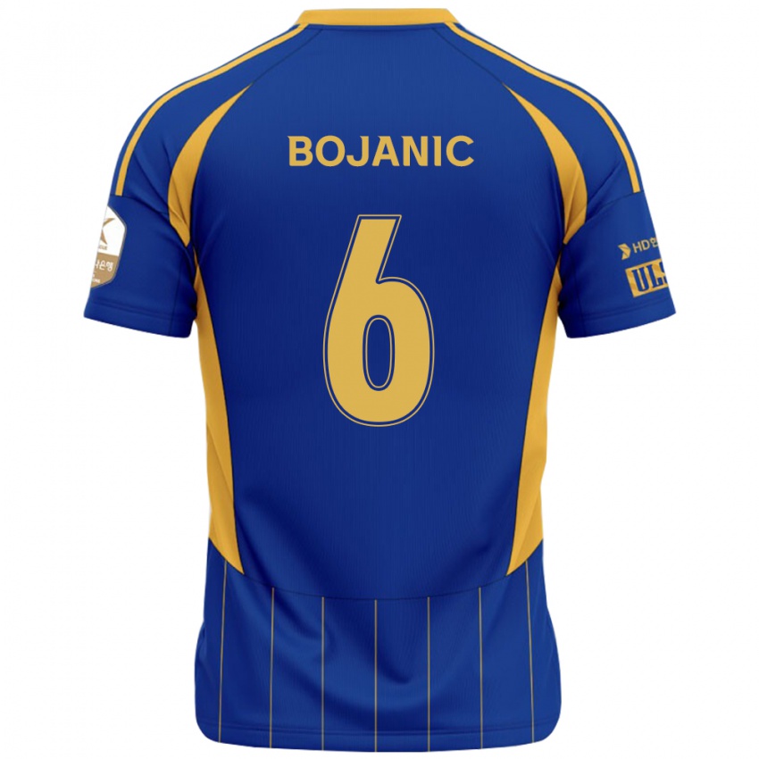ילדים Darijan Bojanic #6 לבן תכלת שמיים ג'רזי ביתית 2025/26 חולצה קצרה
