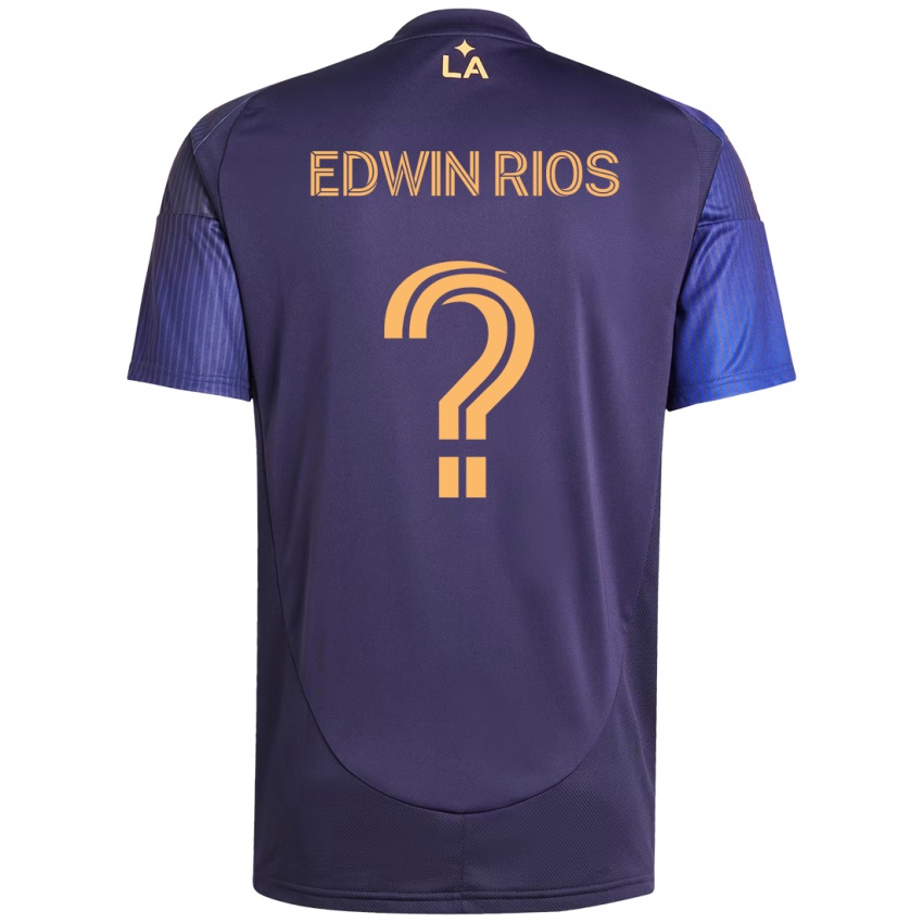 ילדים Edwin Rios #0 לבן צהוב הרחק ג'רזי 2025/26 חולצה קצרה