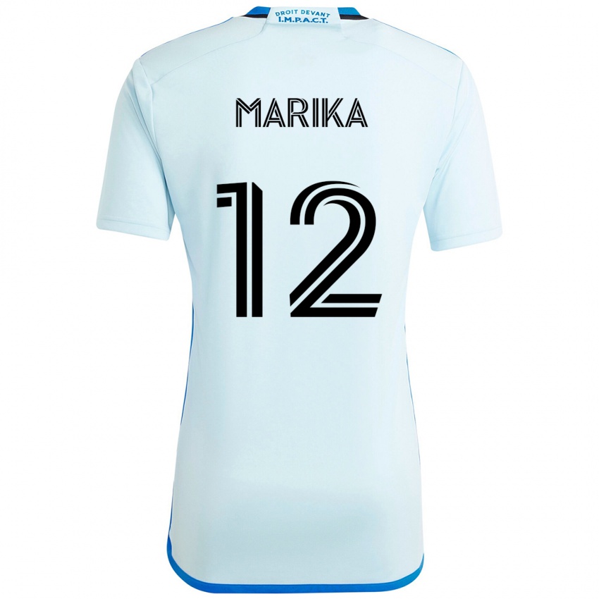 ילדים Martineau Marika #12 כחול כהה שחור הרחק ג'רזי 2025/26 חולצה קצרה