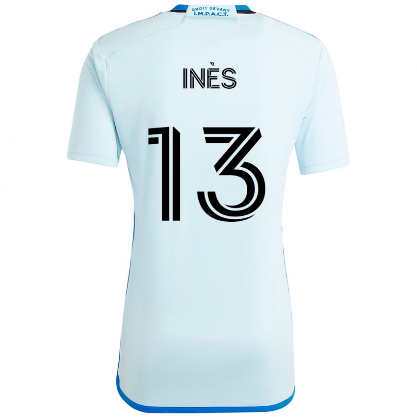 ילדים Nourani Inès #13 כחול כהה שחור הרחק ג'רזי 2025/26 חולצה קצרה