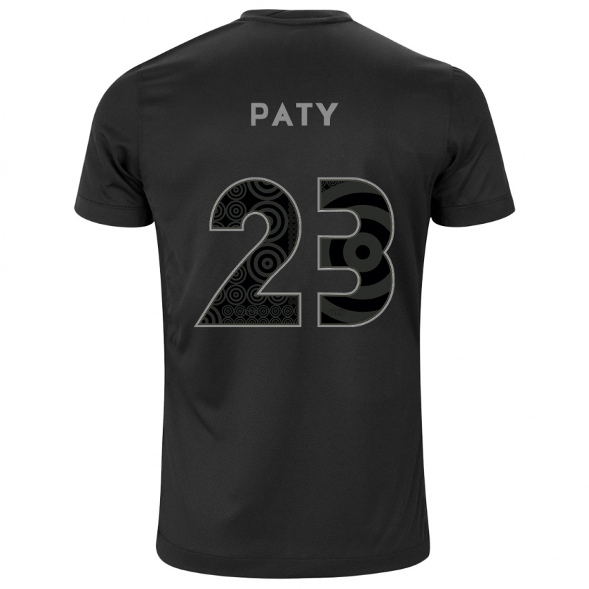 ילדים Paty #23 לבן שחור הרחק ג'רזי 2025/26 חולצה קצרה