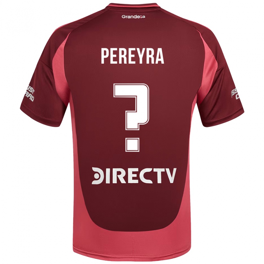 ילדים Lautaro Pereyra #0 לבן אדום הרחק ג'רזי 2025/26 חולצה קצרה