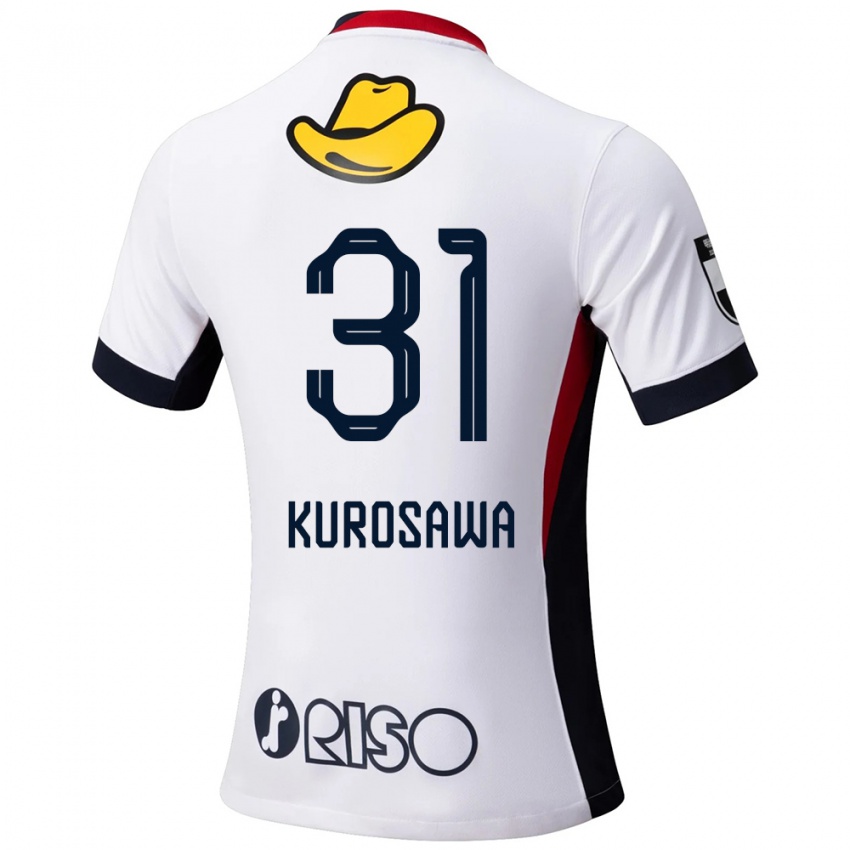 ילדים Shoei Kurosawa #31 אדום שחור הרחק ג'רזי 2025/26 חולצה קצרה