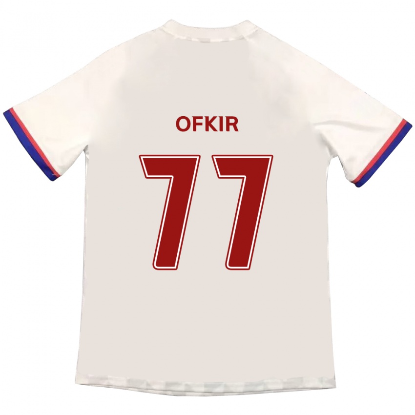 ילדים מוחמד אופקיר #77 כחול מלכותי אדום הרחק ג'רזי 2025/26 חולצה קצרה