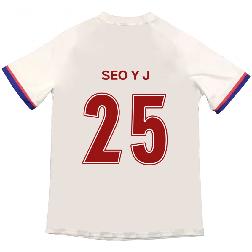 ילדים Seo Ye-Jin #25 כחול מלכותי אדום הרחק ג'רזי 2025/26 חולצה קצרה