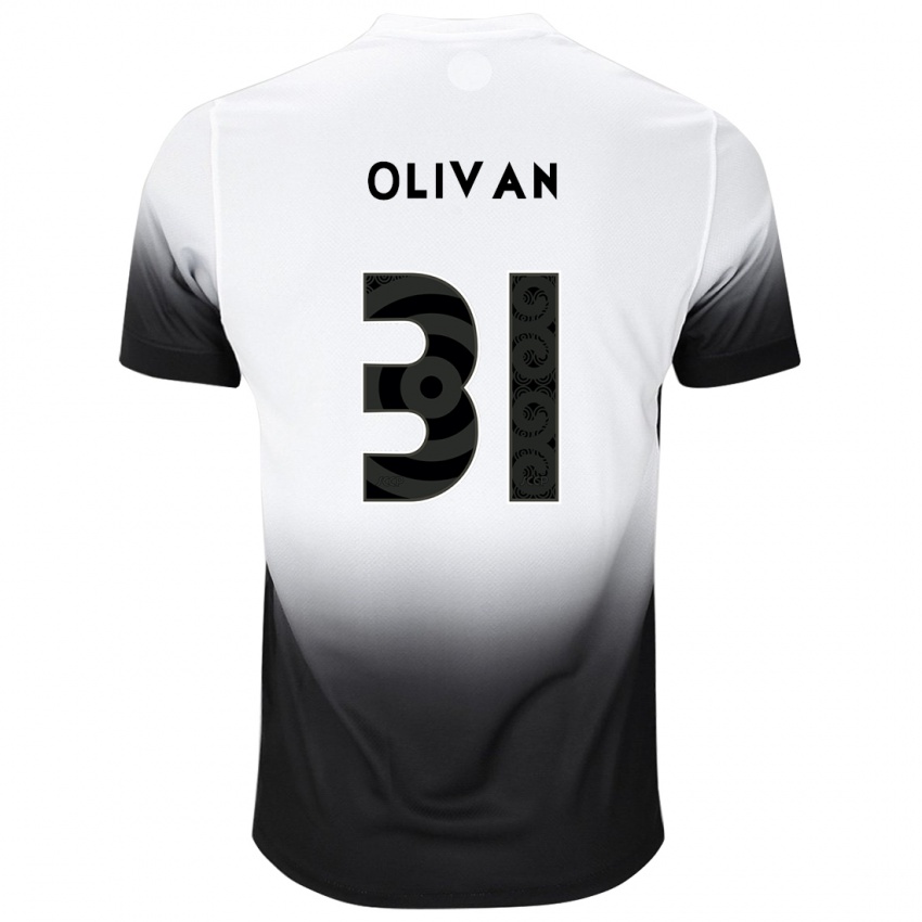 גברים Manu Olivan #31 שחור לבן ג'רזי ביתית 2025/26 חולצה קצרה