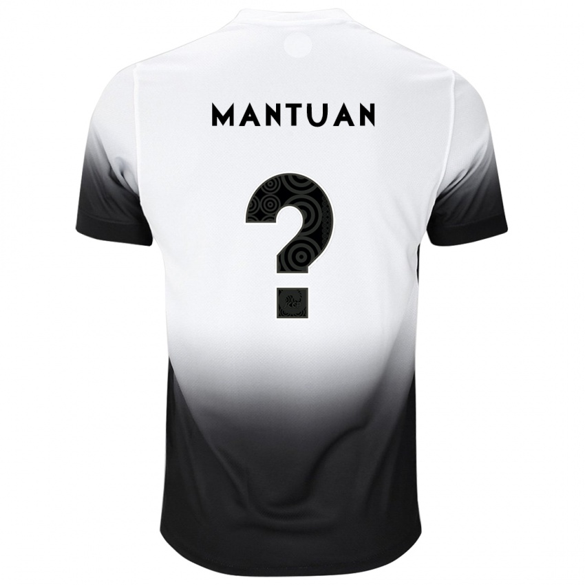 גברים Gustavo Mantuan #0 שחור לבן ג'רזי ביתית 2025/26 חולצה קצרה
