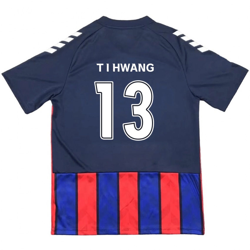 גברים In-Taek Hwang #13 לבן פנינה אדום ג'רזי ביתית 2025/26 חולצה קצרה