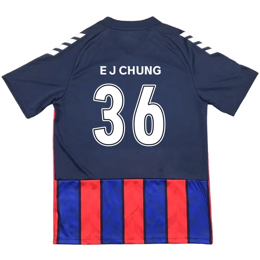גברים Joshua Eui-Jin Chung #36 לבן פנינה אדום ג'רזי ביתית 2025/26 חולצה קצרה