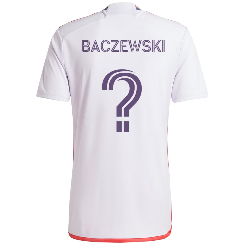גברים Dominik Baczewski #0 סגול לבן הרחק ג'רזי 2025/26 חולצה קצרה