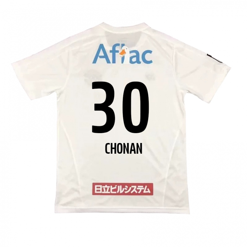 גברים Kaiji Chonan #30 שחור צהוב הרחק ג'רזי 2025/26 חולצה קצרה