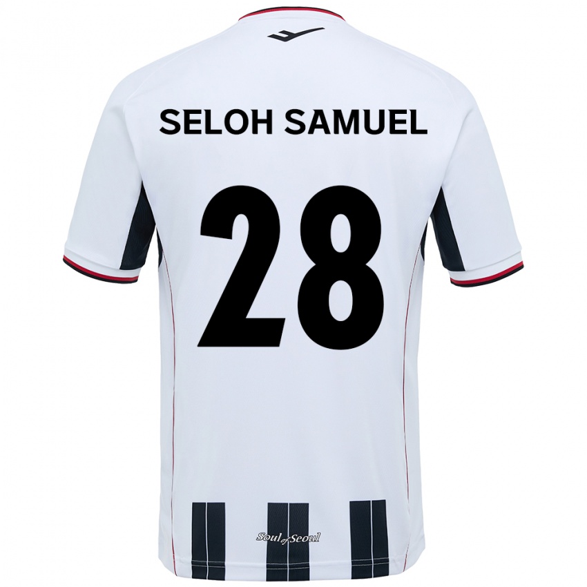 גברים Gbato Seloh Samuel #28 שחור אדום הרחק ג'רזי 2025/26 חולצה קצרה