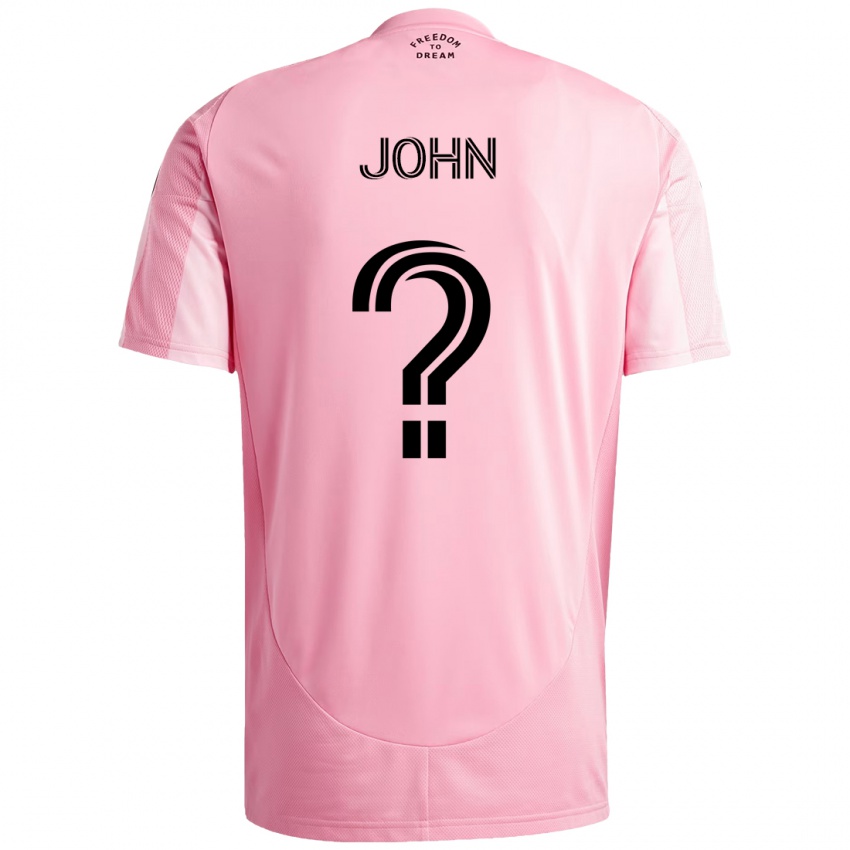 נשים Quinton John #0 שחור ורוד ג'רזי ביתית 2025/26 חולצה קצרה