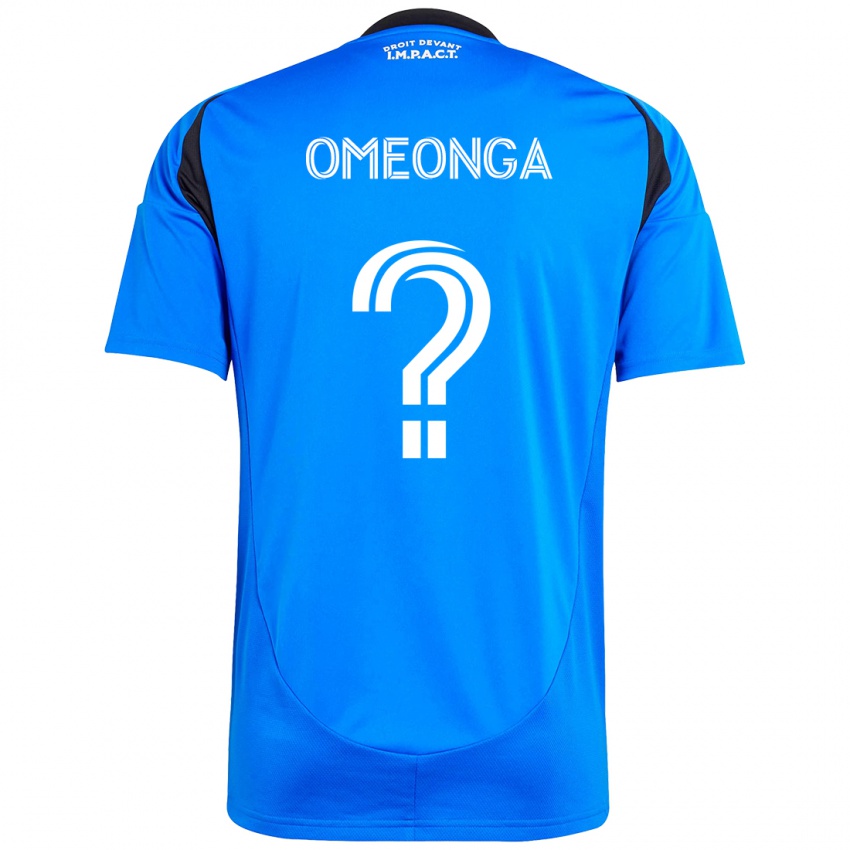 נשים Jeremie Omeonga #0 תכלת שמיים כחול כהה ג'רזי ביתית 2025/26 חולצה קצרה