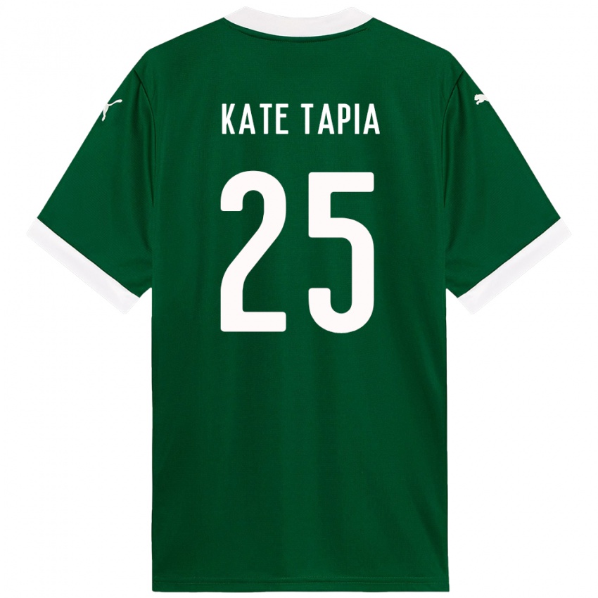 נשים Kate Tapia #25 לבן ירוק ג'רזי ביתית 2025/26 חולצה קצרה