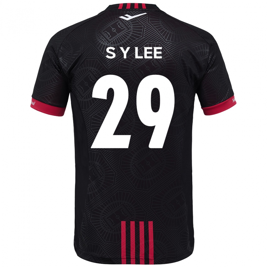 נשים Seong-Yun Lee #29 לבן שחור ג'רזי ביתית 2025/26 חולצה קצרה