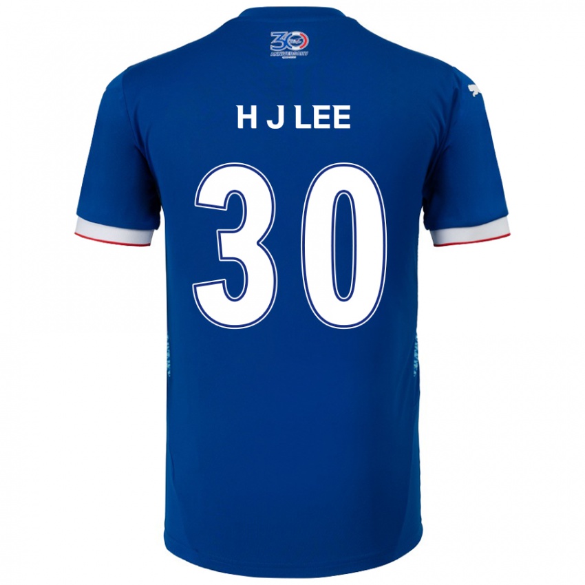 נשים Ji-Ho Lee #30 לבן כחול מלכותי ג'רזי ביתית 2025/26 חולצה קצרה