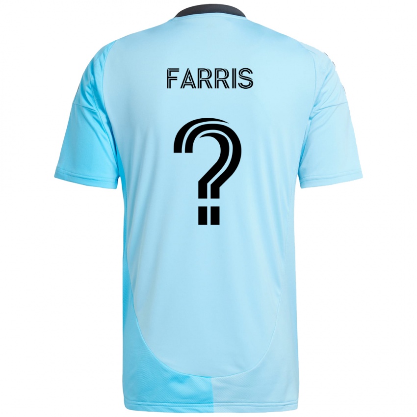 נשים John Farris #0 שחור כחול הרחק ג'רזי 2025/26 חולצה קצרה