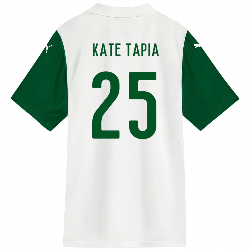 נשים Kate Tapia #25 ירוק לבן הרחק ג'רזי 2025/26 חולצה קצרה