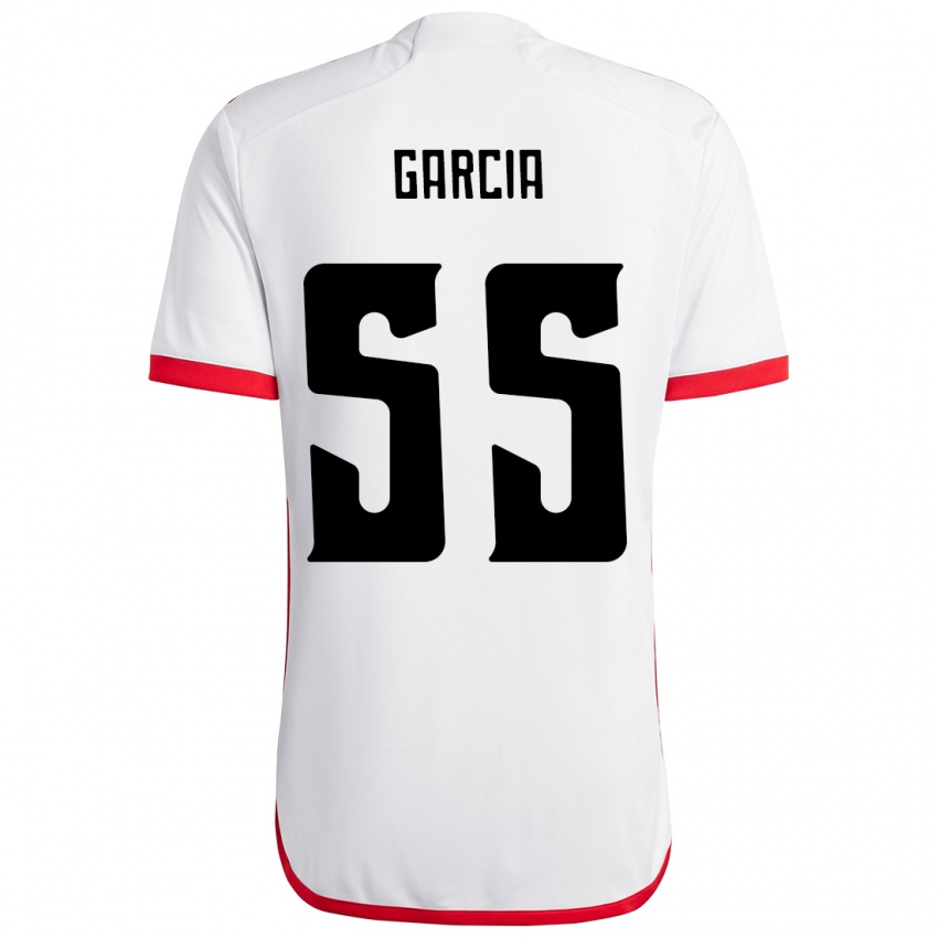 נשים Caio Garcia #55 אדום שחור הרחק ג'רזי 2025/26 חולצה קצרה