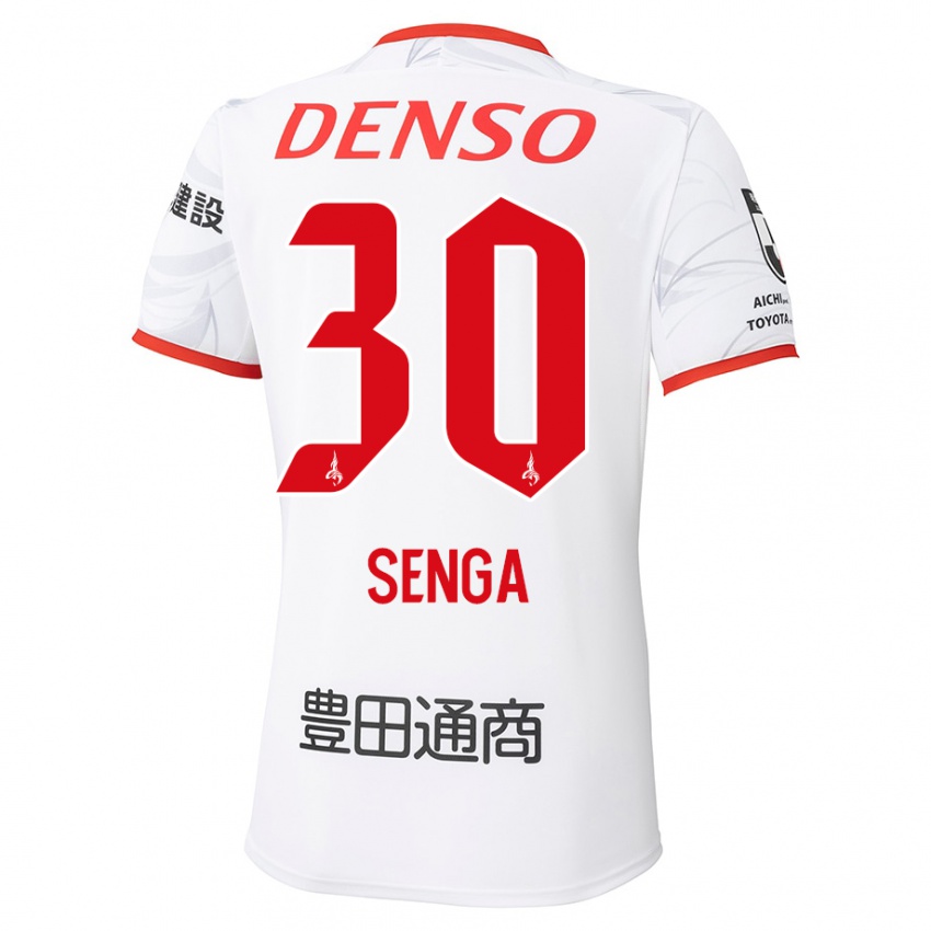 נשים Shotaro Senga #30 אדום צהוב הרחק ג'רזי 2025/26 חולצה קצרה