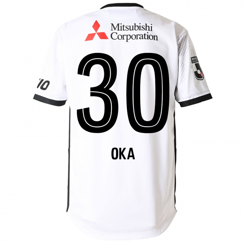 נשים Teppei Oka #30 כחול מלכותי לבן הרחק ג'רזי 2025/26 חולצה קצרה