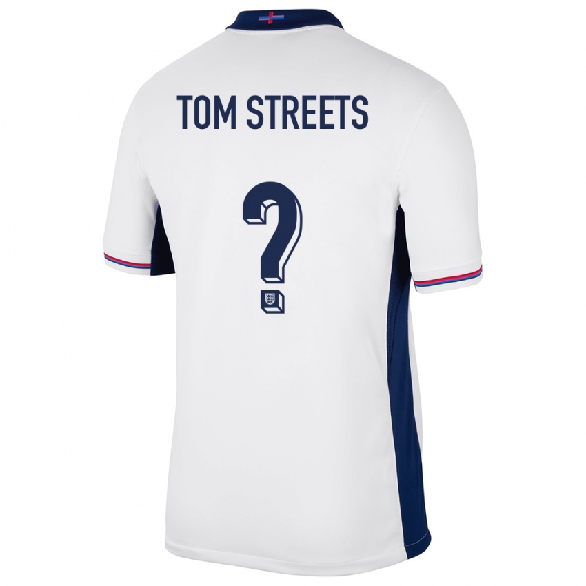 ילדים אנגליה Tom Streets #0 לבן ג'רזי ביתית 24-26 חולצה קצרה