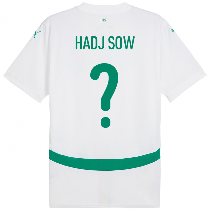 ילדים סנגל El Hadj Sow #0 לָבָן ג'רזי ביתית 24-26 חולצה קצרה