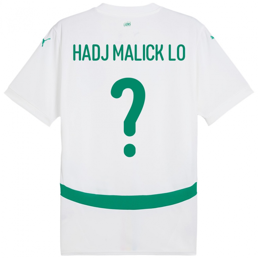 ילדים סנגל El Hadj Malick Lo #0 לָבָן ג'רזי ביתית 24-26 חולצה קצרה