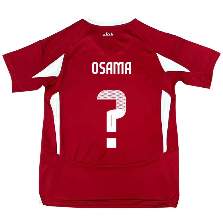 ילדים קטאר Ward Osama #0 אָדוֹם ג'רזי ביתית 24-26 חולצה קצרה