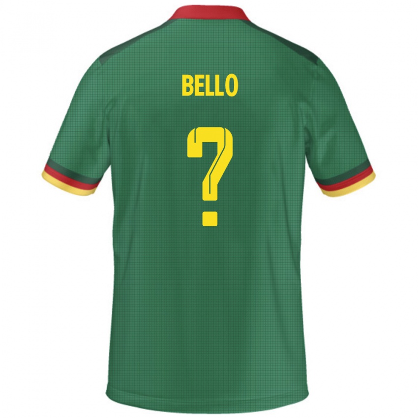 ילדים קמרון Karim Bello #0 יָרוֹק ג'רזי ביתית 24-26 חולצה קצרה