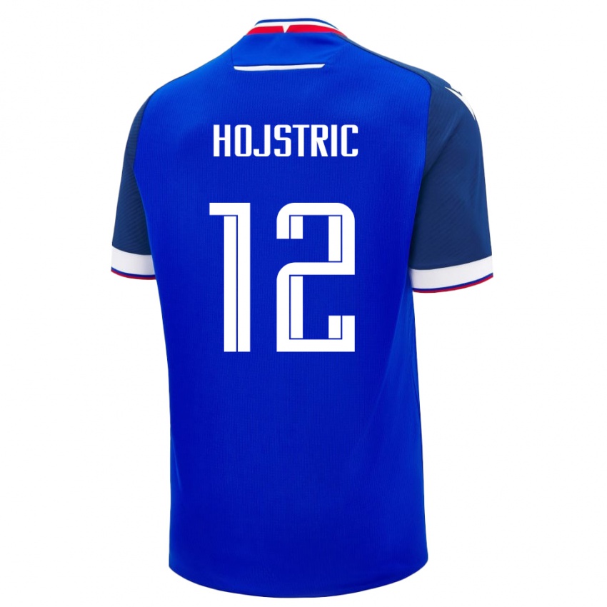 ילדים סלובקיה Tomas Hojstric #12 כְּחוֹל ג'רזי ביתית 24-26 חולצה קצרה