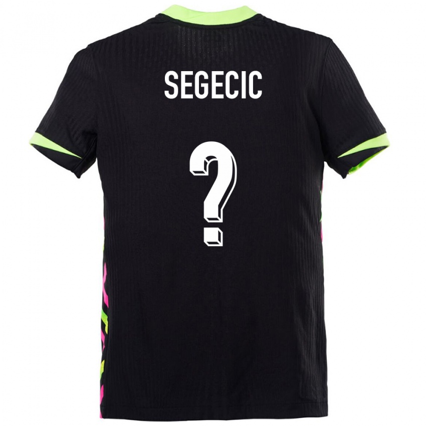 ילדים אוֹסטְרַלִיָה Adrian Segecic #0 כחול כהה הרחק ג'רזי 24-26 חולצה קצרה