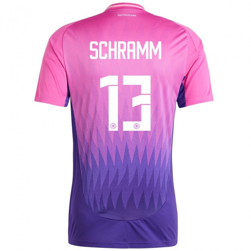 ילדים גרמניה Collin Schramm #13 ורוד סגול הרחק ג'רזי 24-26 חולצה קצרה