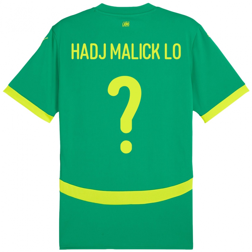 ילדים סנגל El Hadj Malick Lo #0 יָרוֹק הרחק ג'רזי 24-26 חולצה קצרה