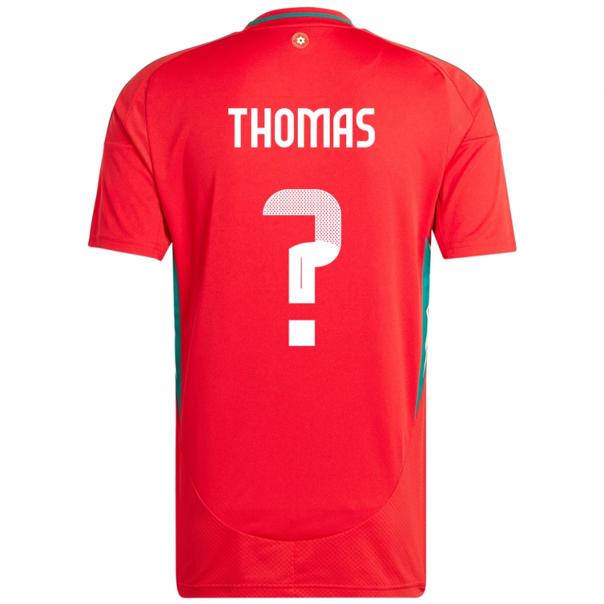 נשים ויילס George Thomas #0 אָדוֹם ג'רזי ביתית 24-26 חולצה קצרה