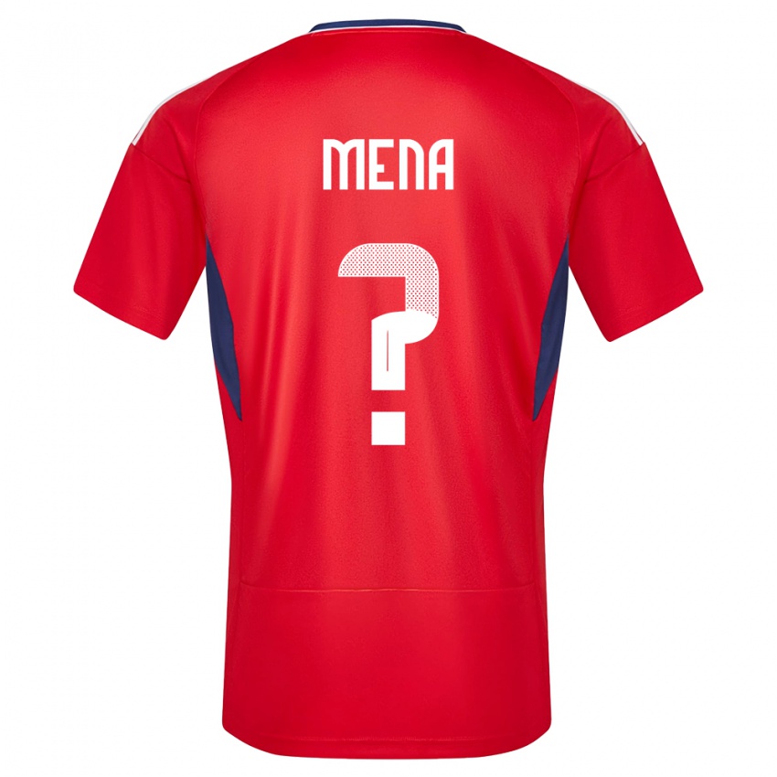 נשים קוסטה ריקה Marko Mena #0 אָדוֹם ג'רזי ביתית 24-26 חולצה קצרה