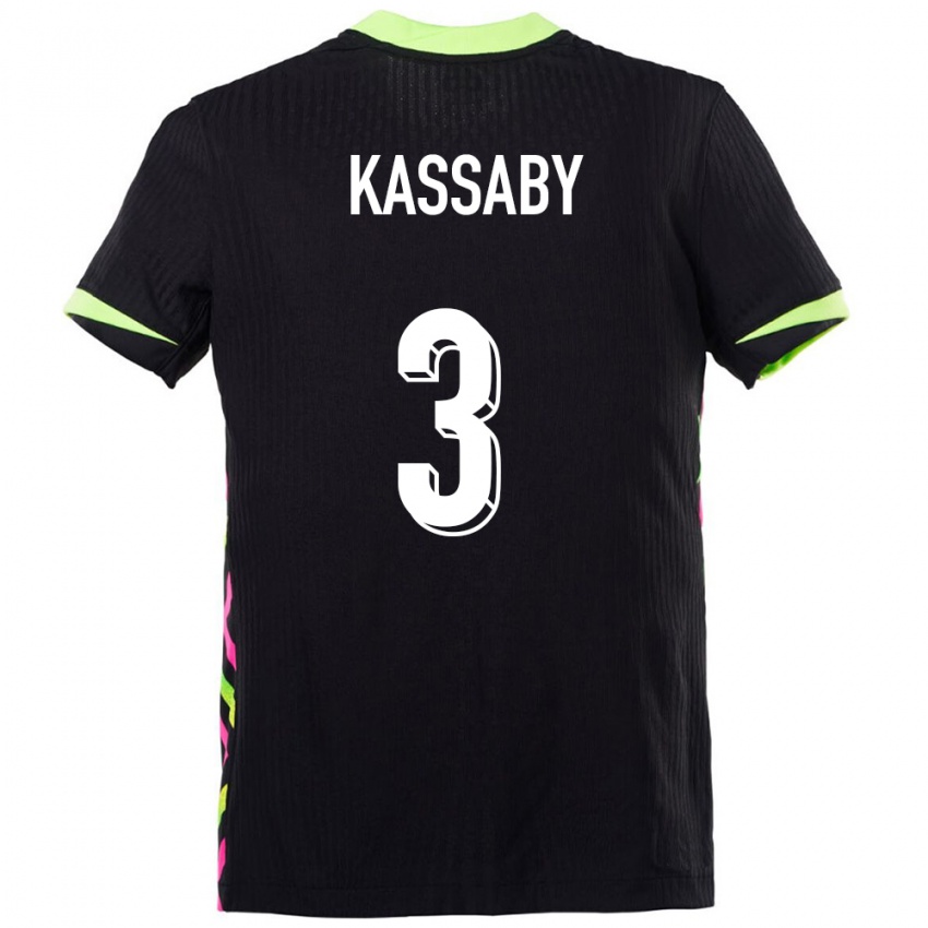 נשים אוֹסטְרַלִיָה Zayd Kassaby #3 כחול כהה הרחק ג'רזי 24-26 חולצה קצרה