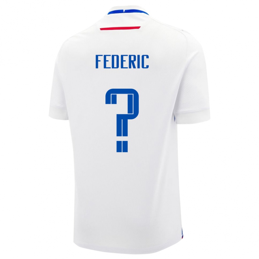נשים סלובקיה Filip Federic #0 לָבָן הרחק ג'רזי 24-26 חולצה קצרה