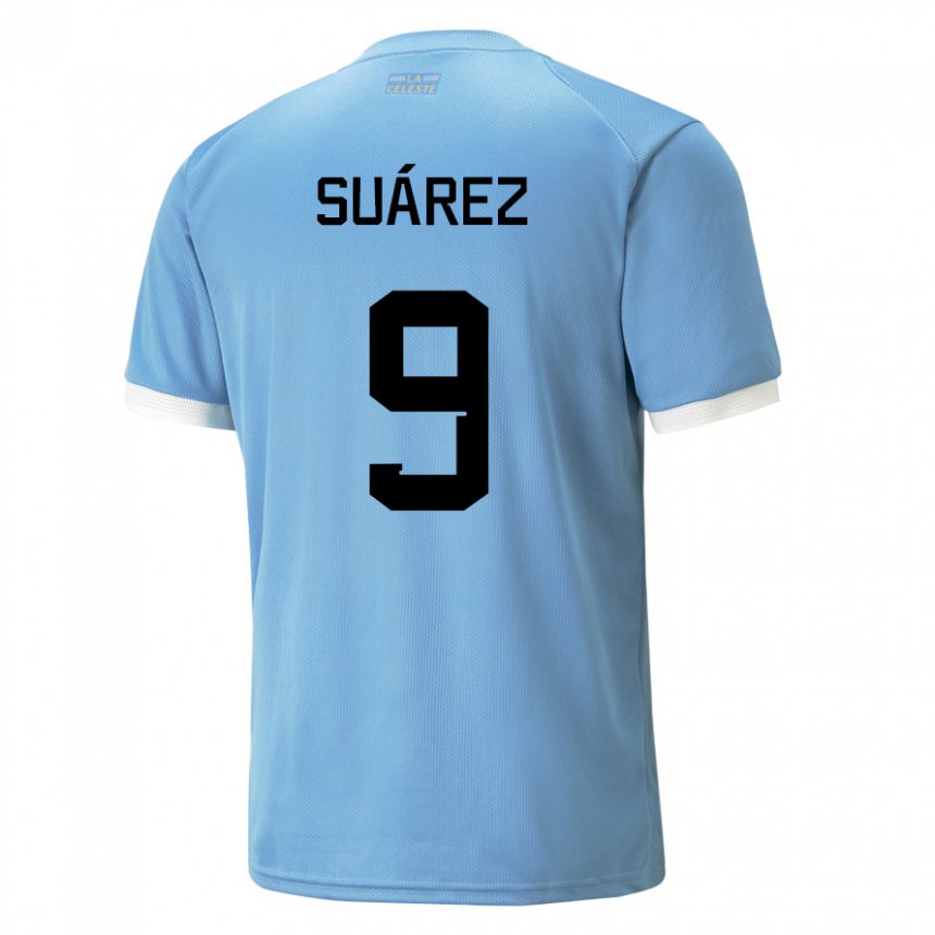 ילדים אורוגוואי לואיס אלברטו סוארס #9 כָּחוֹל ג'רזי ביתית 22-24 חולצה קצרה