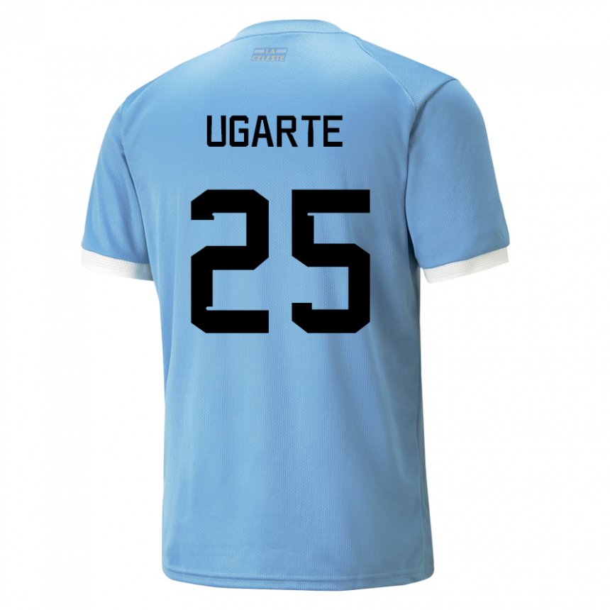 ילדים אורוגוואי מנואל אוגרטה #25 כָּחוֹל ג'רזי ביתית 22-24 חולצה קצרה