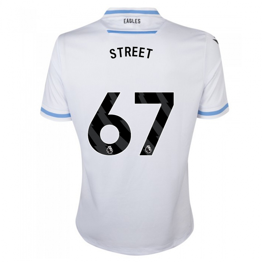 ילדים Rob Street #67 לבן הרחק ג'רזי 2023/24 חולצה קצרה