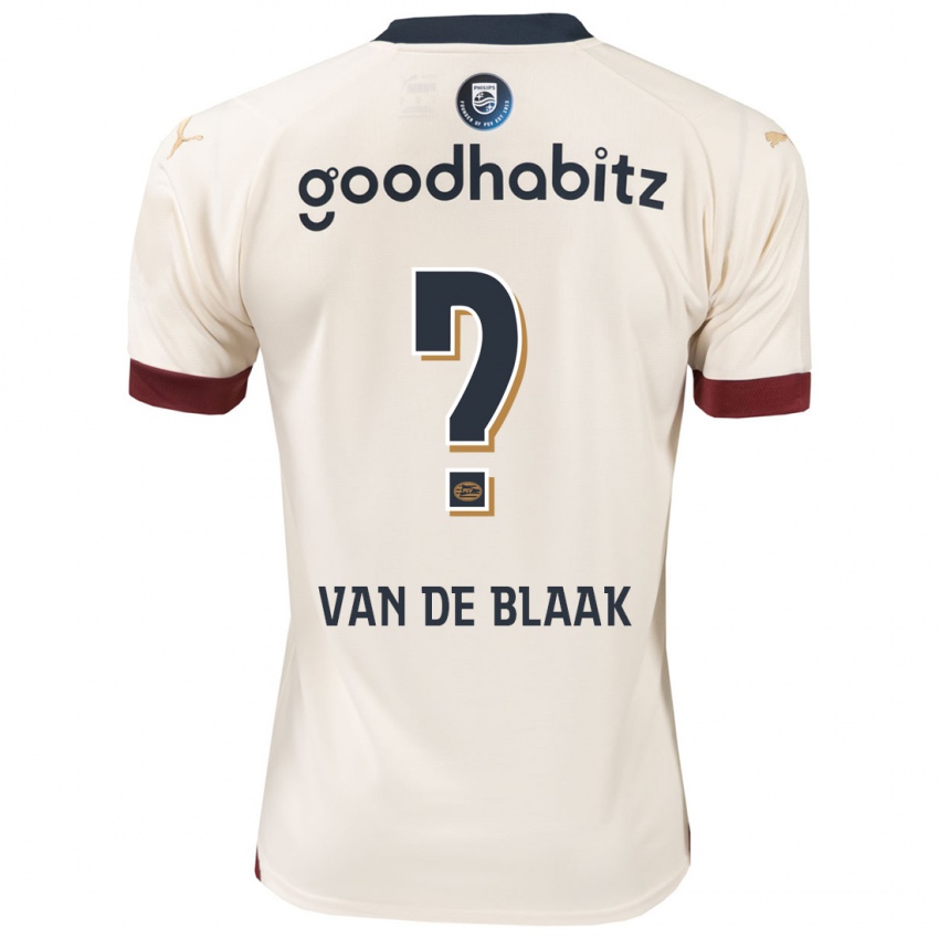 ילדים Emmanuel Van De Blaak #0 צבע קרם הרחק ג'רזי 2023/24 חולצה קצרה