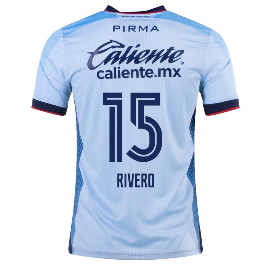 ילדים Ignacio Rivero #15 שמים כחולים הרחק ג'רזי 2023/24 חולצה קצרה