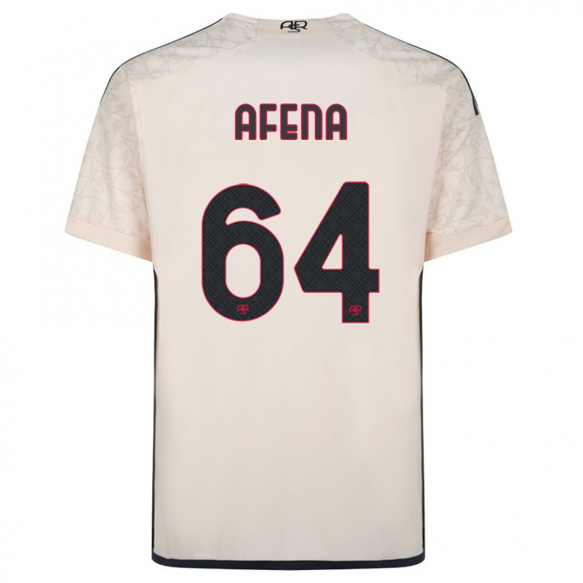 נשים Felix Afena-Gyan #64 צבע קרם הרחק ג'רזי 2023/24 חולצה קצרה