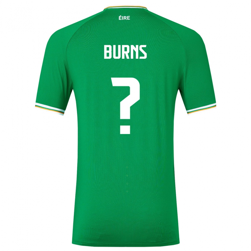 ילדים אירלנד דארה ברנס #0 ירוק ג'רזי ביתית 24-26 חולצה קצרה