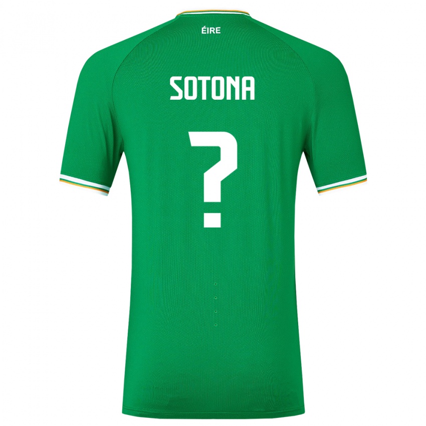 ילדים אירלנד דיי סוטונה #0 ירוק ג'רזי ביתית 24-26 חולצה קצרה